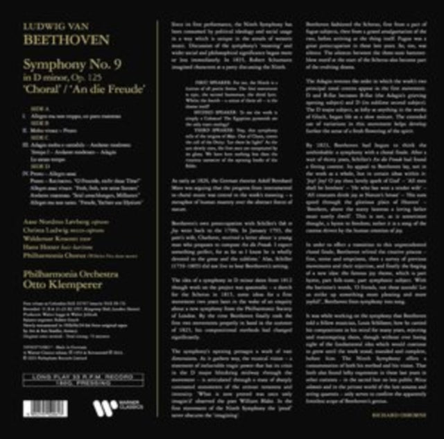 Beethoven Symphony No 9 Choral (2LP)