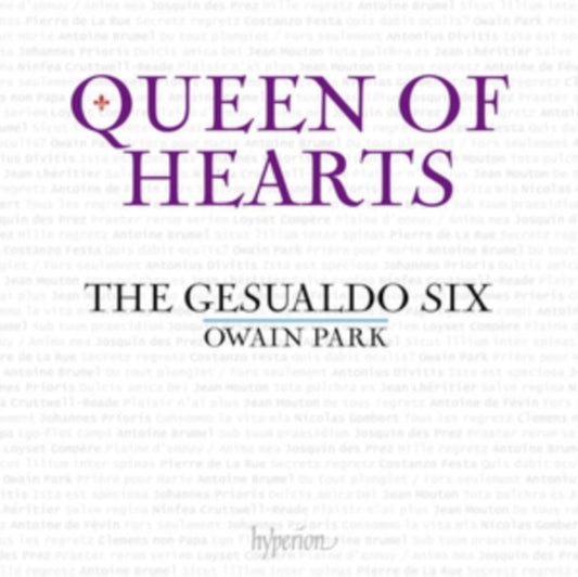 This CD is brand new.Format: CDMusic Style: ChoralThis item's title is: Queen Of HeartsArtist: Gesualdo Six & Owain ParkLabel: HyperionBarcode: 034571284538Release Date: 7/5/2024