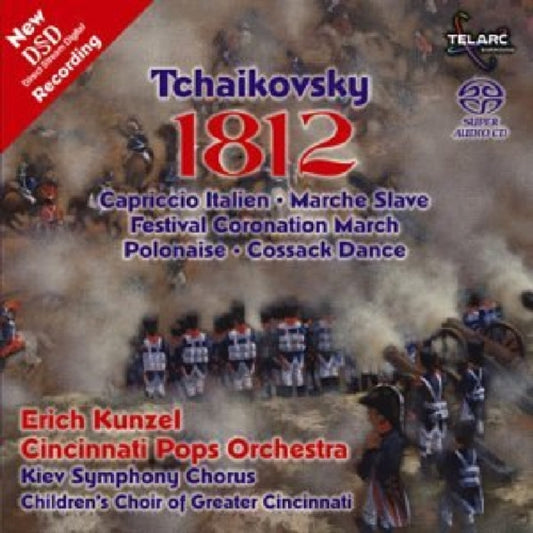 This Super Audio CD is brand new.Format: Super Audio CDMusic Style: ClassicalThis item's title is: Tchaikovsky: 1812 OvertureArtist: Kunzel / Cincinnati PopsLabel: TelarcBarcode: 089408054105Release Date: 5/22/2001
